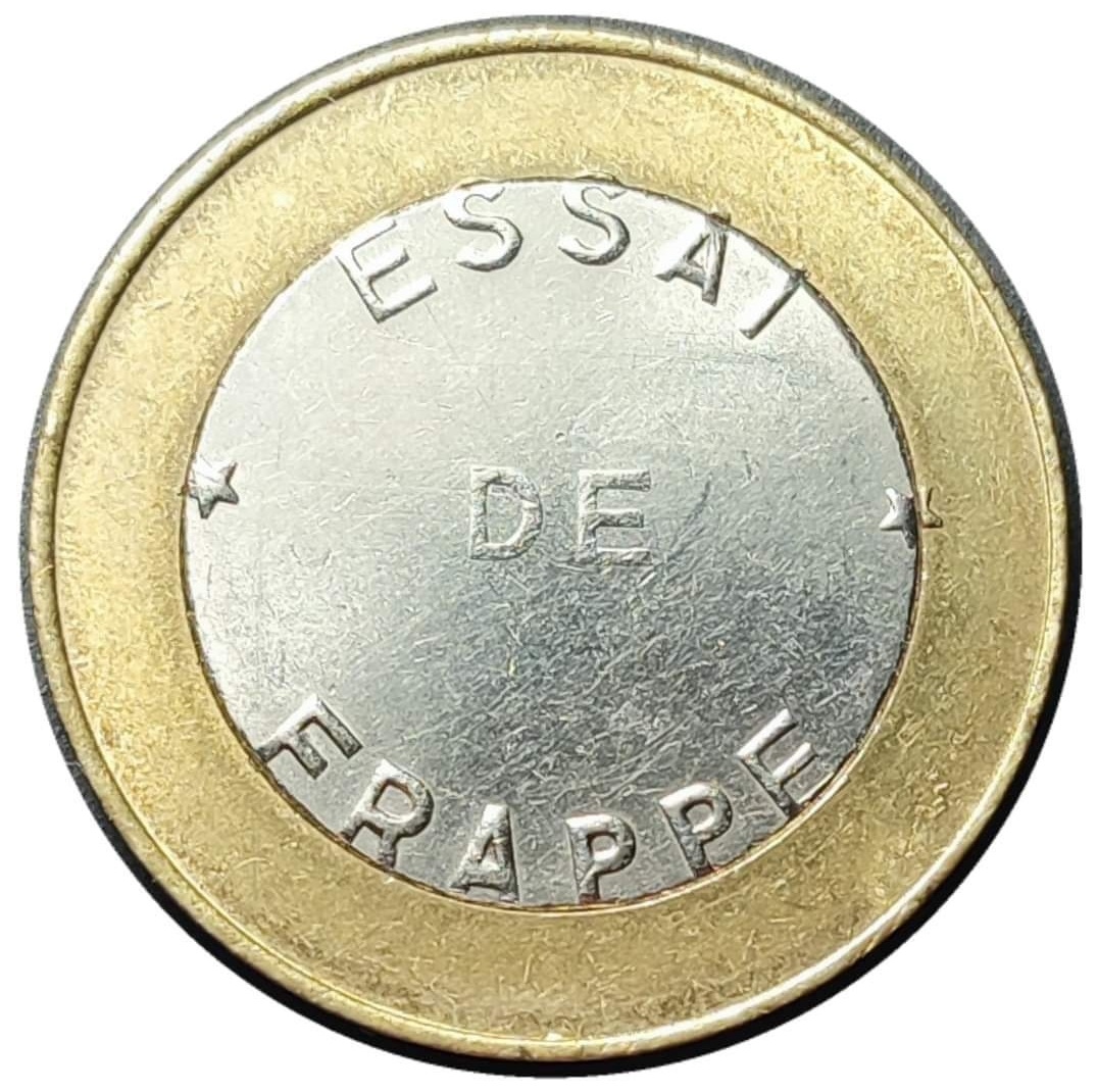 Essai-De-Frappe---Coin-Pattern---France--Die-Dent-